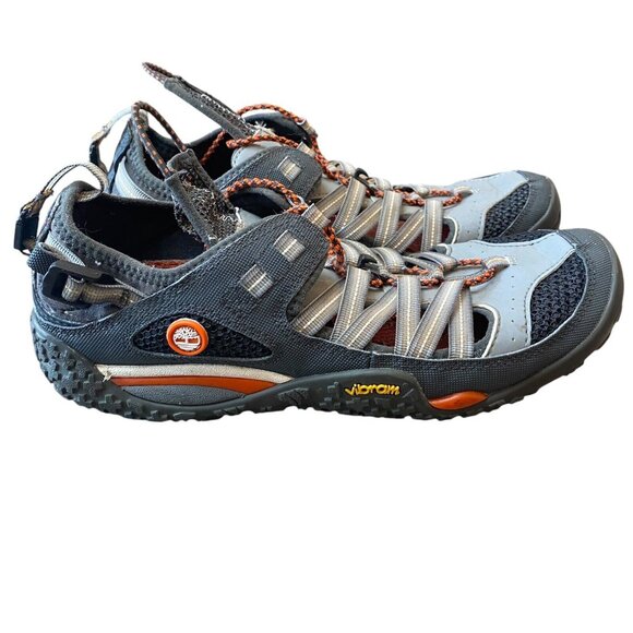 Timberland Hydroclimb Hybrid Water Hiking Shoe Mens 7.5 Gray Orange - Picture 1 of 8